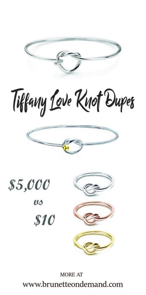 tiffany love knot bracelet dupe